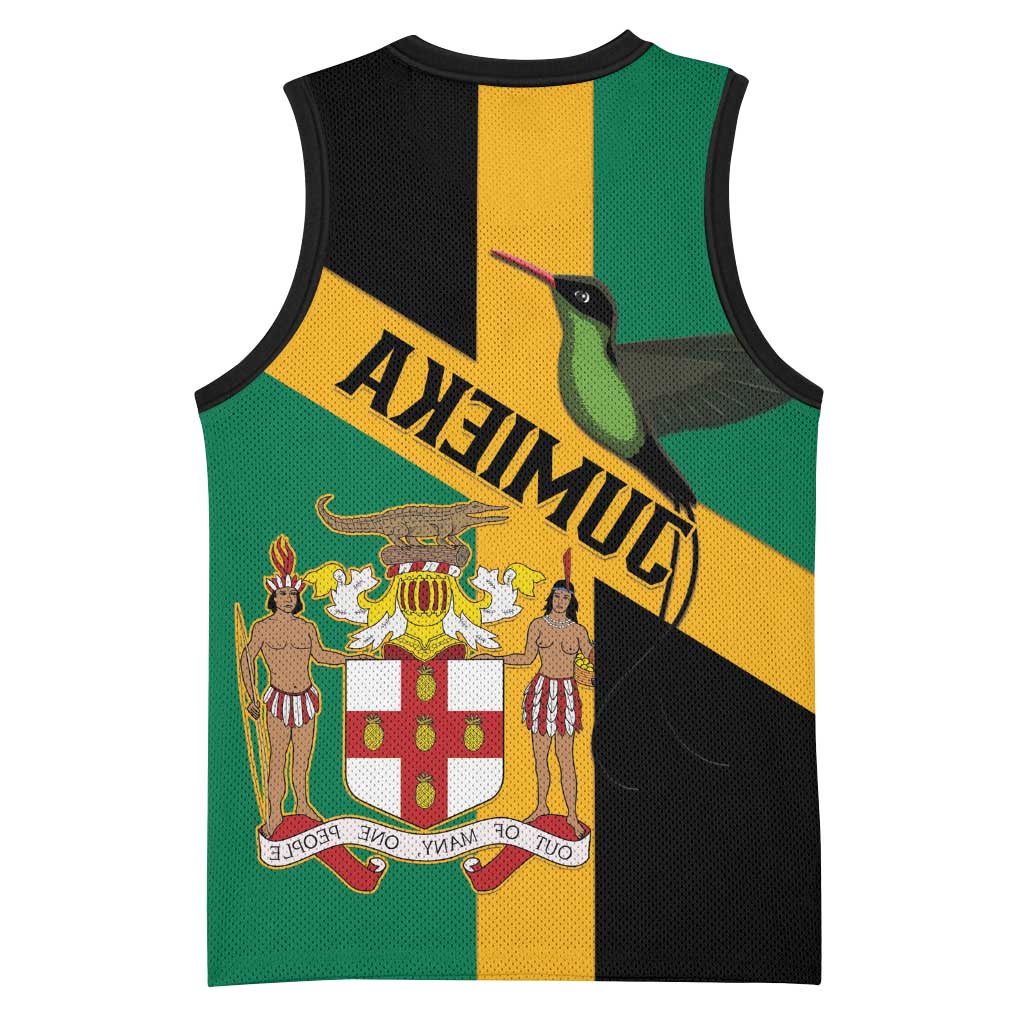 Happy Jumieka Independence Day Basketball Jersey Coat Of Arms Flag Style - African Pride