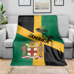 Happy Jumieka Independence Day Blanket Coat Of Arms Flag Style