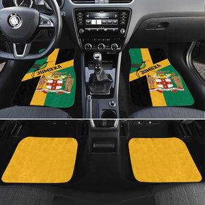 Happy Jumieka Independence Day Car Mats Coat Of Arms Flag Style