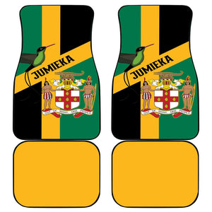 Happy Jumieka Independence Day Car Mats Coat Of Arms Flag Style