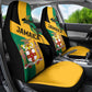 Happy Jumieka Independence Day Car Seat Cover Coat Of Arms Flag Style
