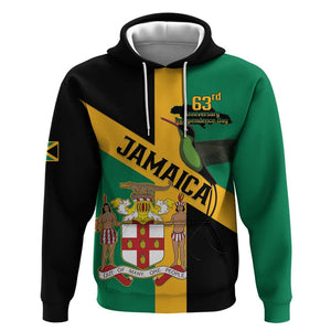 Happy Jumieka Independence Day Hoodie Coat Of Arms Flag Style