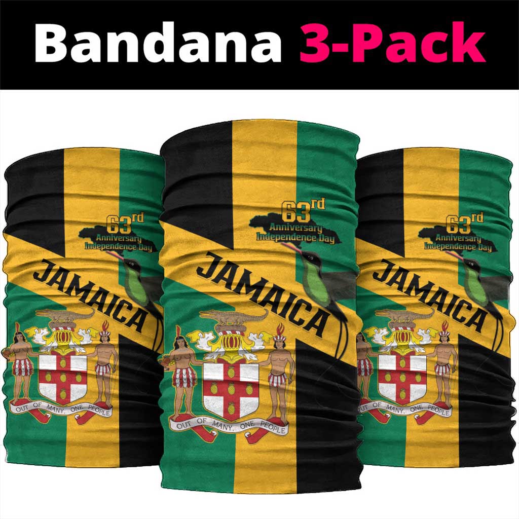 Happy Jumieka Independence Day Neck Gaiter Coat Of Arms Flag Style LT15