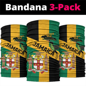 Happy Jumieka Independence Day Neck Gaiter Coat Of Arms Flag Style LT15