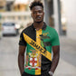 Happy Jumieka Independence Day Polo Shirt Coat Of Arms Flag Style
