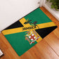 Happy Jumieka Independence Day Rubber Doormat Coat Of Arms Flag Style