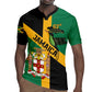 Happy Jumieka Independence Day Rugby Jersey Coat Of Arms Flag Style