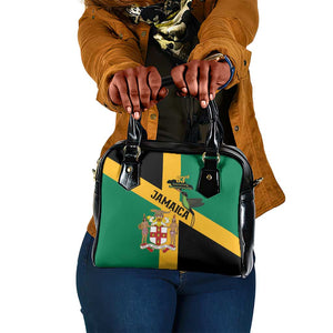 Happy Jumieka Independence Day Shoulder Handbag Coat Of Arms Flag Style