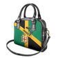 Happy Jumieka Independence Day Shoulder Handbag Coat Of Arms Flag Style