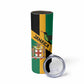 Happy Jumieka Independence Day Skinny Tumbler Coat Of Arms Flag Style