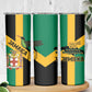 Happy Jumieka Independence Day Skinny Tumbler Coat Of Arms Flag Style