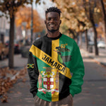 Happy Jumieka Independence Day Sweatshirt Coat Of Arms Flag Style