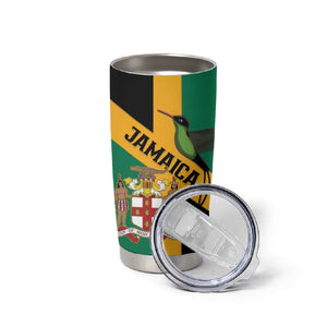 Happy Jumieka Independence Day Tumbler Cup Coat Of Arms Flag Style