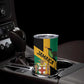 Happy Jumieka Independence Day Tumbler Cup Coat Of Arms Flag Style