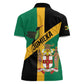 Happy Jumieka Independence Day Women Polo Shirt Coat Of Arms Flag Style