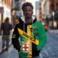 Happy Jumieka Independence Day Zip Hoodie Coat Of Arms Flag Style