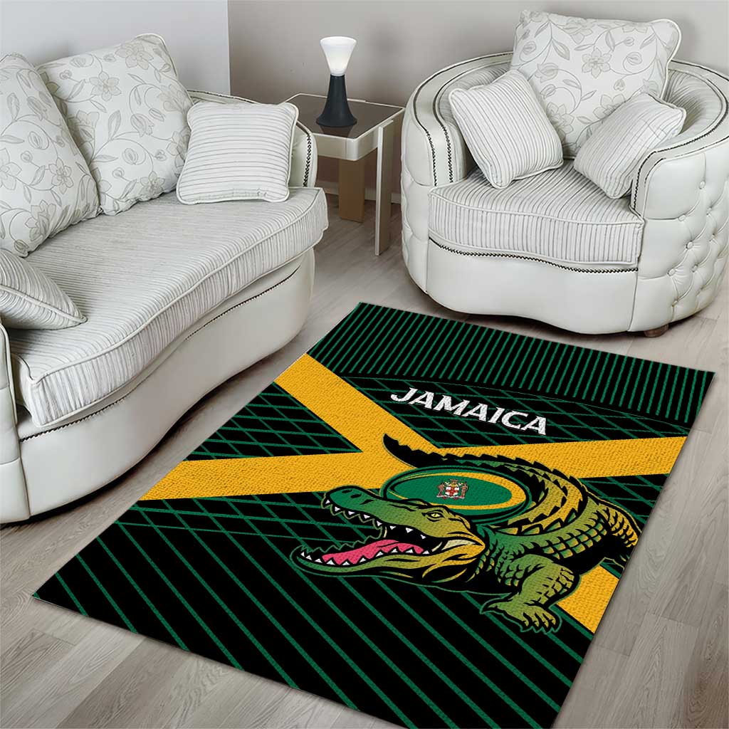 Jamaica Rugby Area Rug Go Champions