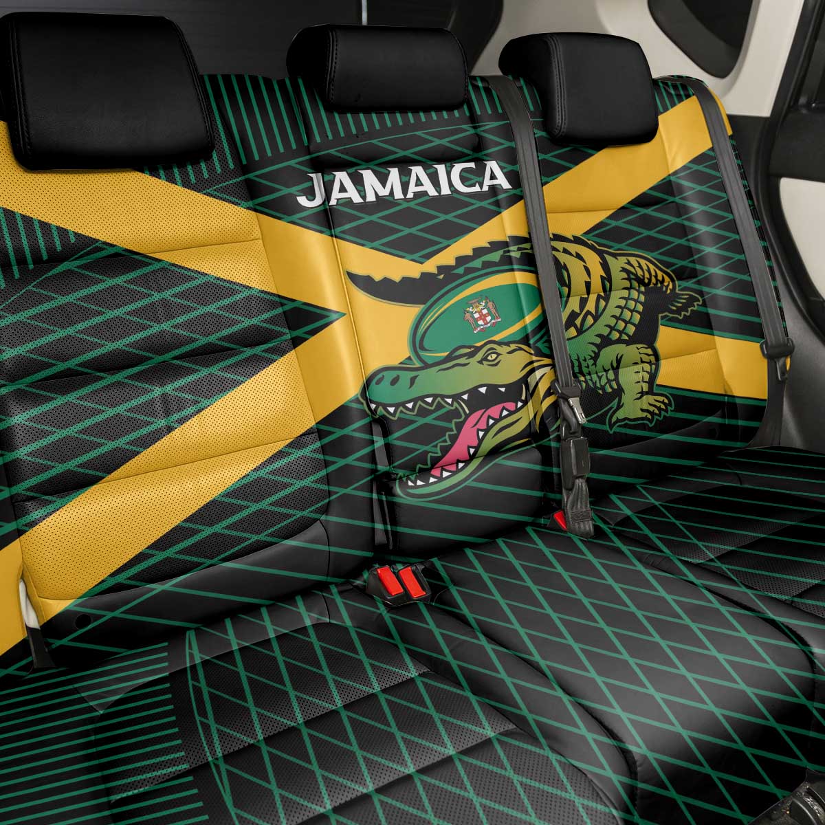 Jamaica Rugby Back Car Seat Cover Go Champions