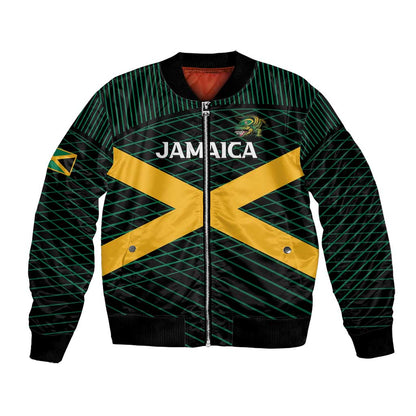 Jamaica Rugby Custom Bomber Jacket Go Champions