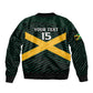 Jamaica Rugby Custom Bomber Jacket Go Champions