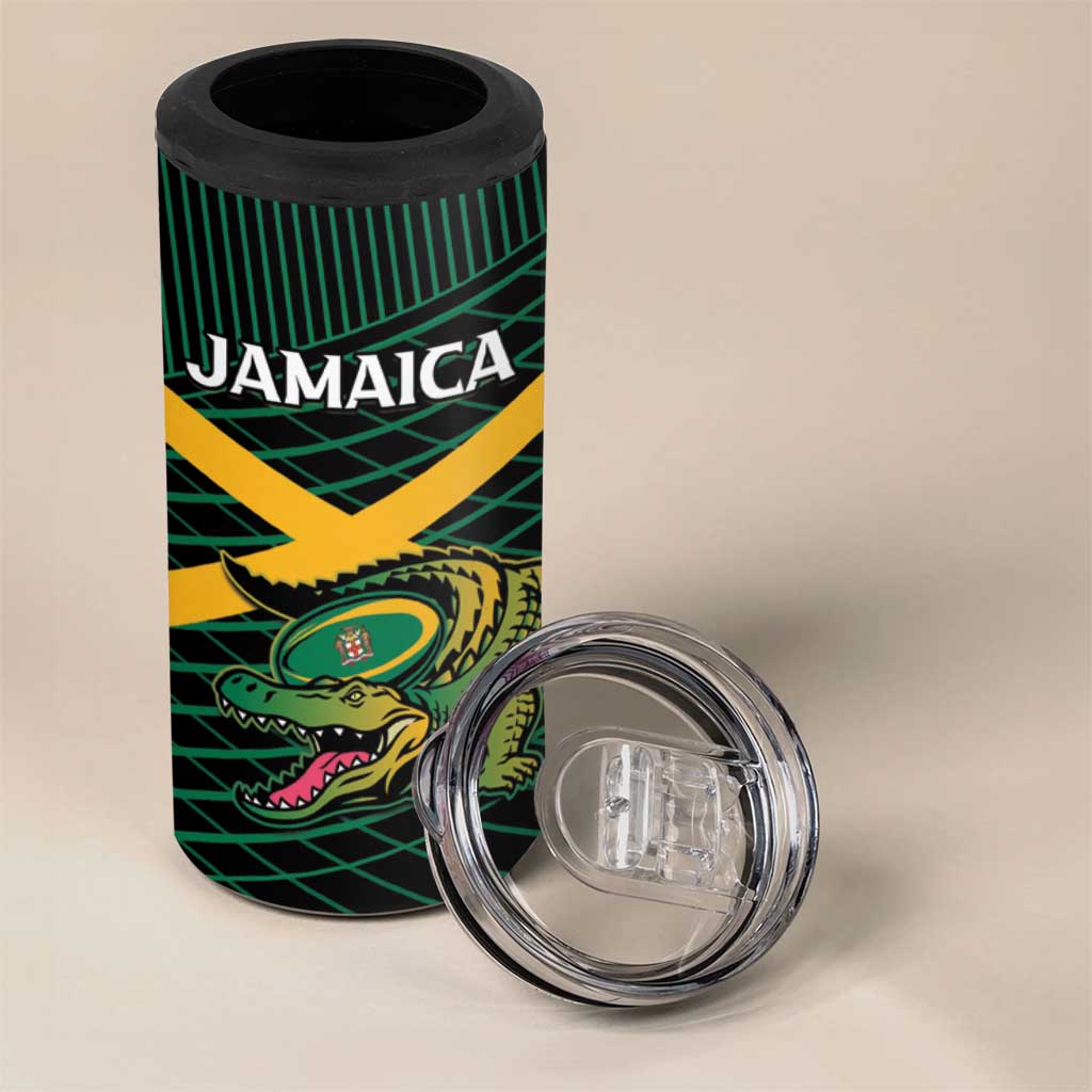Jamaica Rugby Custom 4 in 1 Can Cooler Tumbler Go Champions