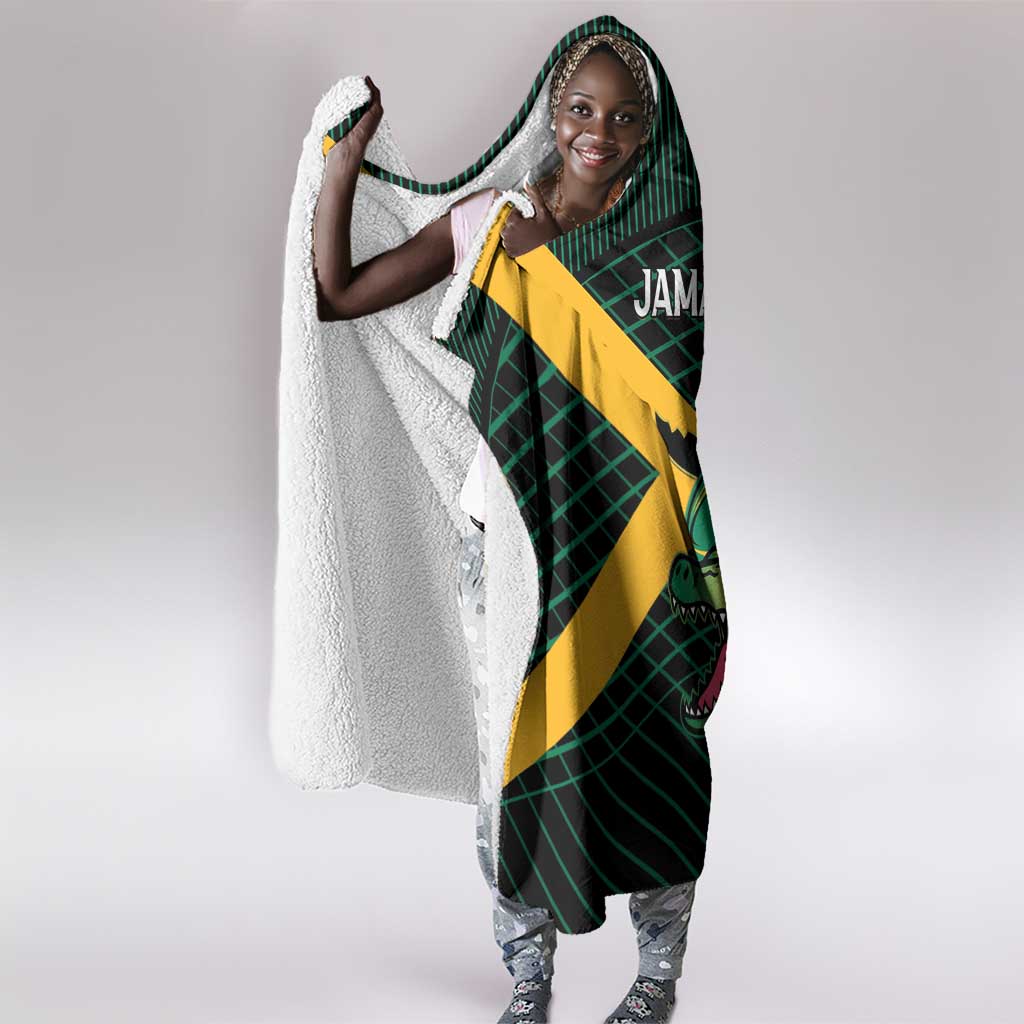 Jamaica Rugby Hooded Blanket Go Champions