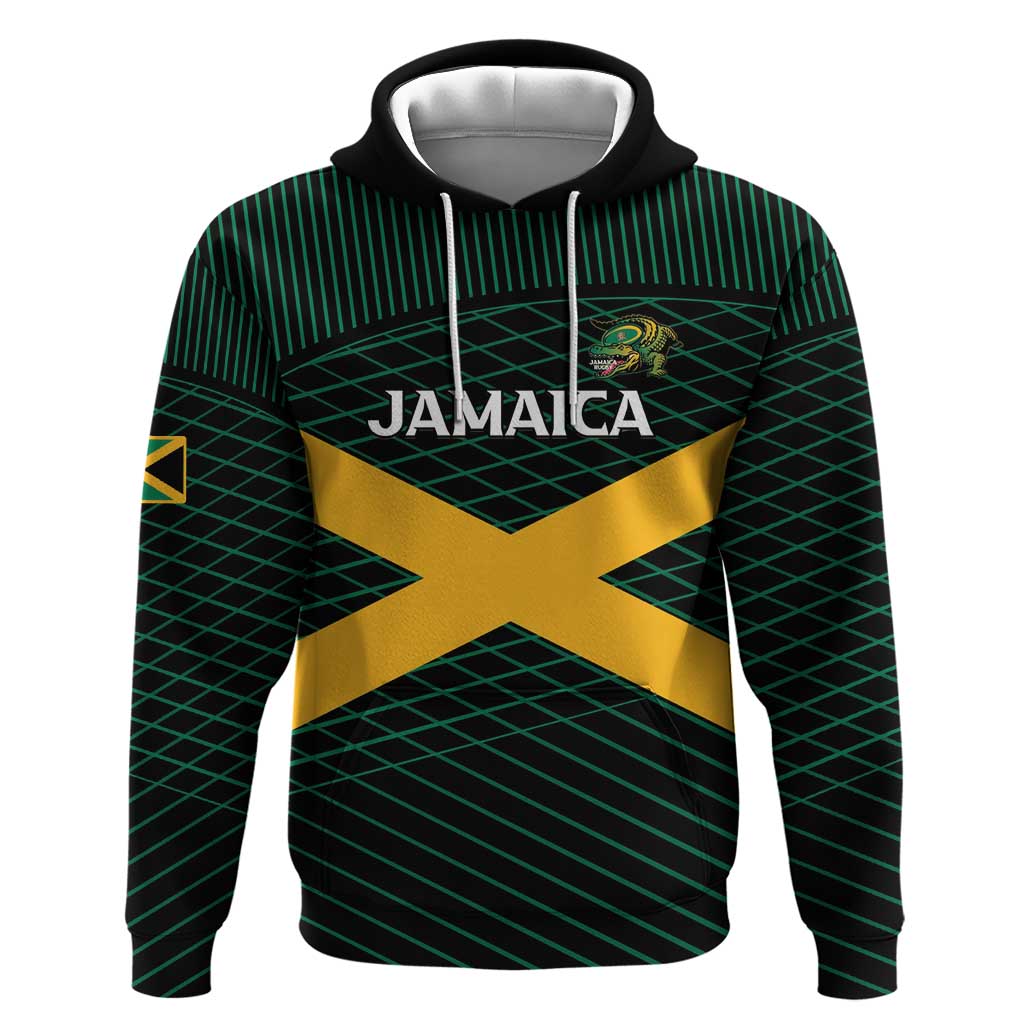 Jamaica Rugby Custom Hoodie Go Champions