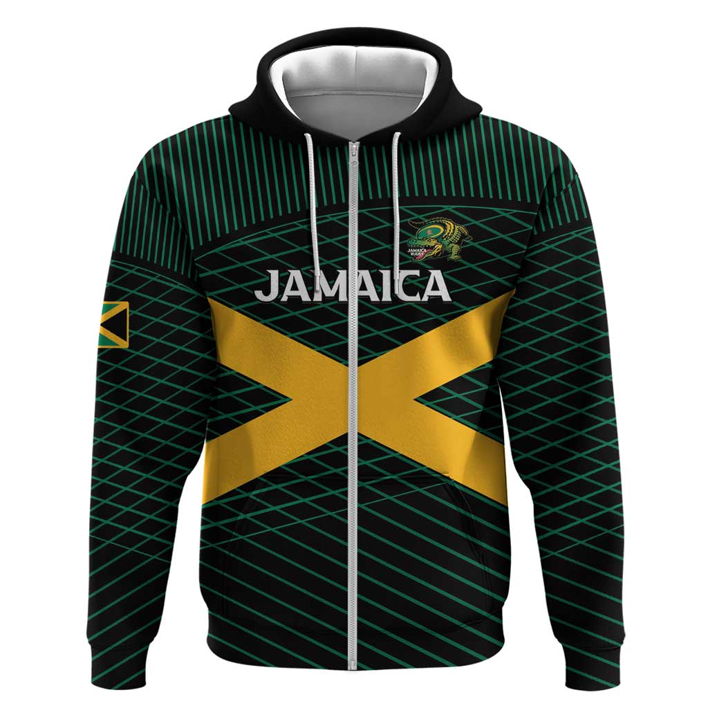 Jamaica Rugby Custom Hoodie Go Champions