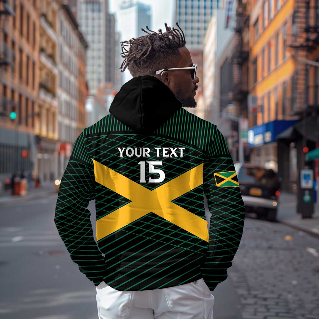Jamaica Rugby Custom Hoodie Go Champions