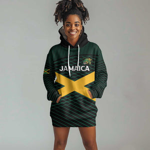 Jamaica Rugby Custom Hoodie Dress Go Champions