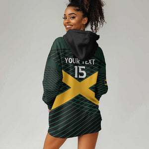 Jamaica Rugby Custom Hoodie Dress Go Champions