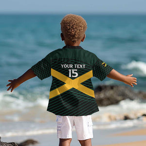 Jamaica Rugby Custom Kid Hawaiian Shirt Go Champions