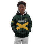 Jamaica Rugby Custom Kid Hoodie Go Champions