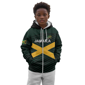 Jamaica Rugby Custom Kid Hoodie Go Champions