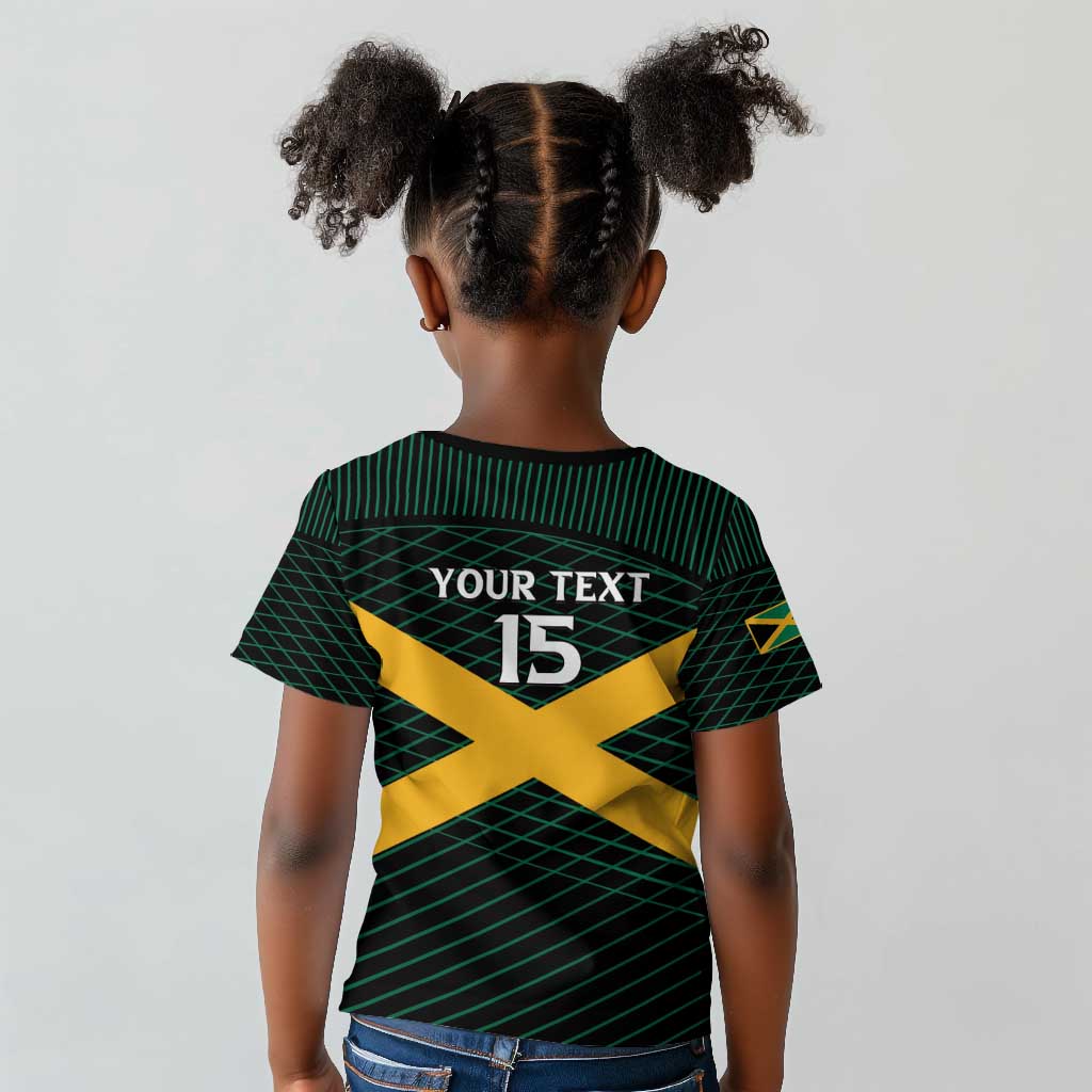 Jamaica Rugby Custom Kid T shirt Go Champions
