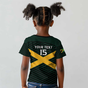 Jamaica Rugby Custom Kid T shirt Go Champions