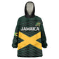 Jamaica Rugby Custom Kid Wearable Blanket Hoodie Go Champions