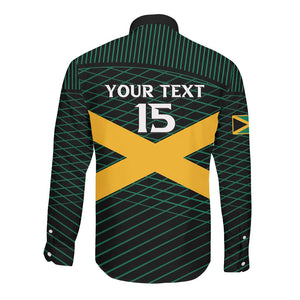 Jamaica Rugby Custom Long Sleeve Button Shirt Go Champions