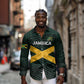 Jamaica Rugby Custom Long Sleeve Button Shirt Go Champions