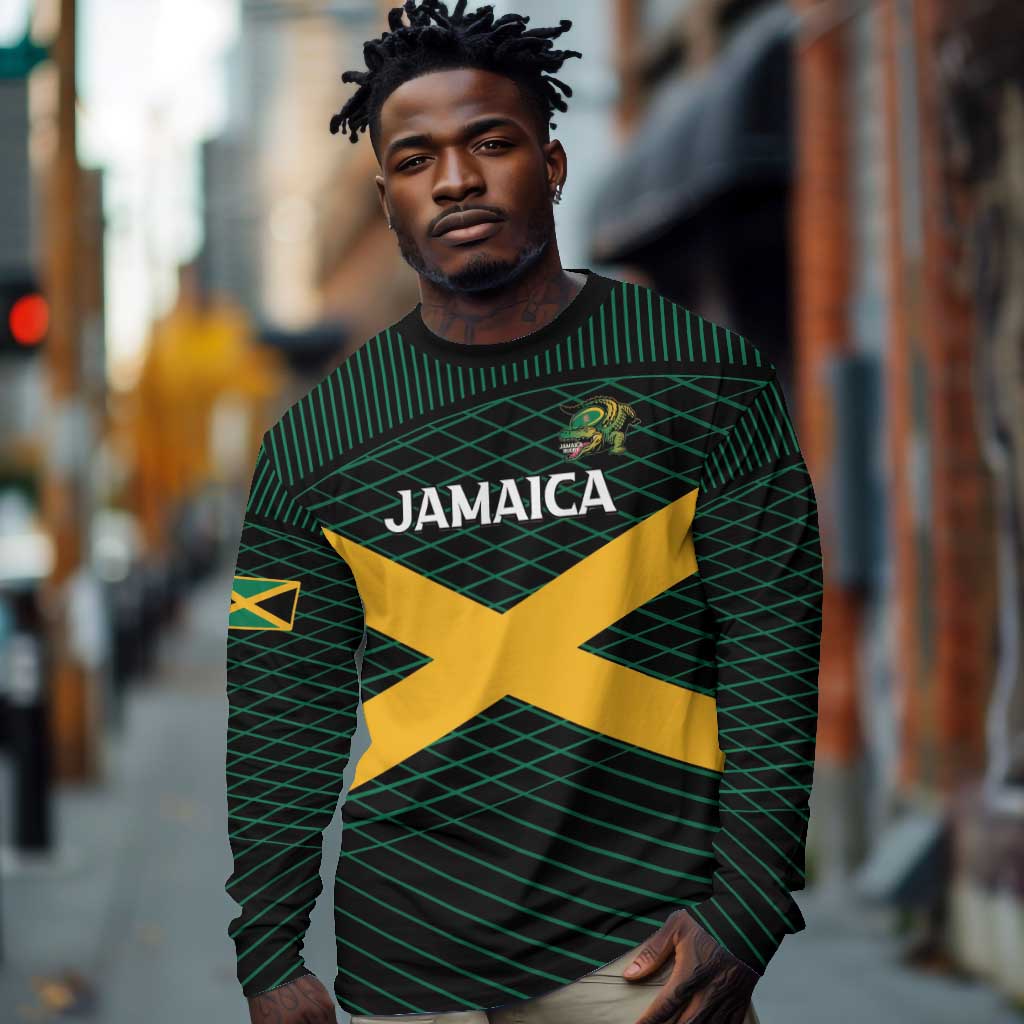 Jamaica Rugby Custom Long Sleeve Shirt Go Champions
