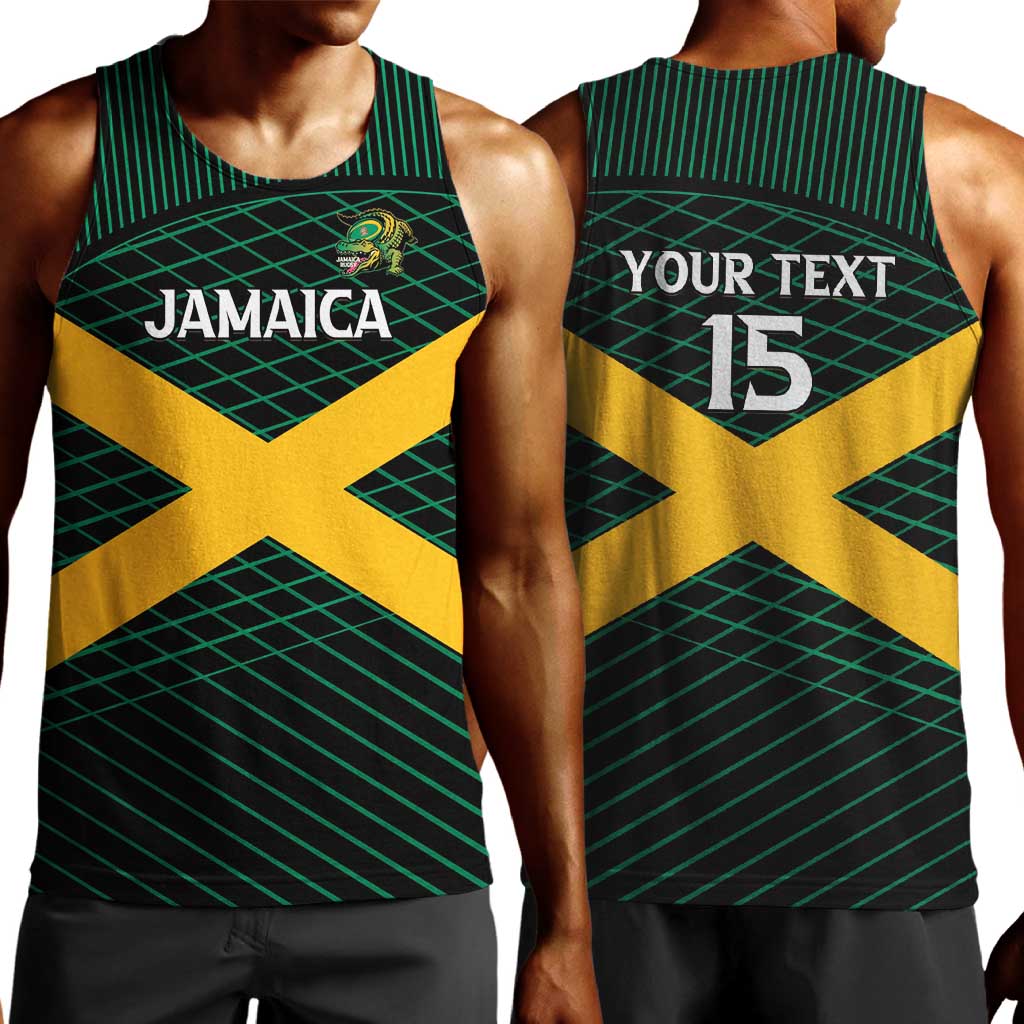 Jamaica Rugby Custom Men Tank Top Go Champions