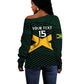 Jamaica Rugby Custom Off Shoulder Sweater Go Champions
