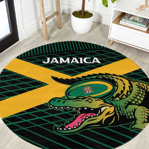 Jamaica Rugby Round Carpet Go Champions