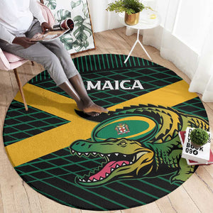 Jamaica Rugby Round Carpet Go Champions