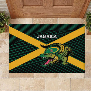 Jamaica Rugby Rubber Doormat Go Champions