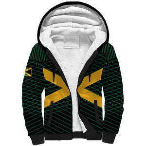 Jamaica Rugby Custom Sherpa Hoodie Go Champions