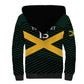 Jamaica Rugby Custom Sherpa Hoodie Go Champions
