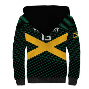 Jamaica Rugby Custom Sherpa Hoodie Go Champions