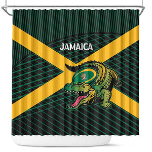 Jamaica Rugby Shower Curtain Go Champions