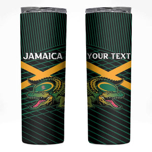 Jamaica Rugby Custom Skinny Tumbler Go Champions